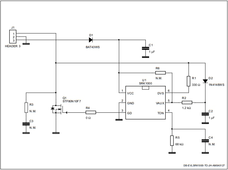 原理图 - STMicroelectronics EVLSRK1000-TO演示板